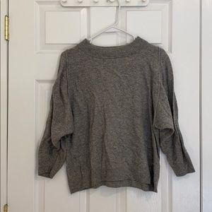 J Crew oversized gray wool sweater